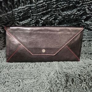 Abas Flat Leather Envelope Clutch